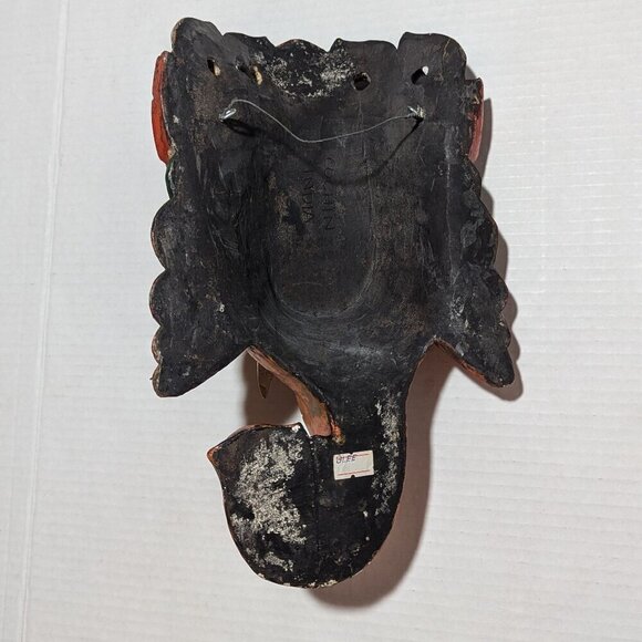 Hindu God Ganesh Wall Mask Wood Hand Crafted - Picture 2 of 5